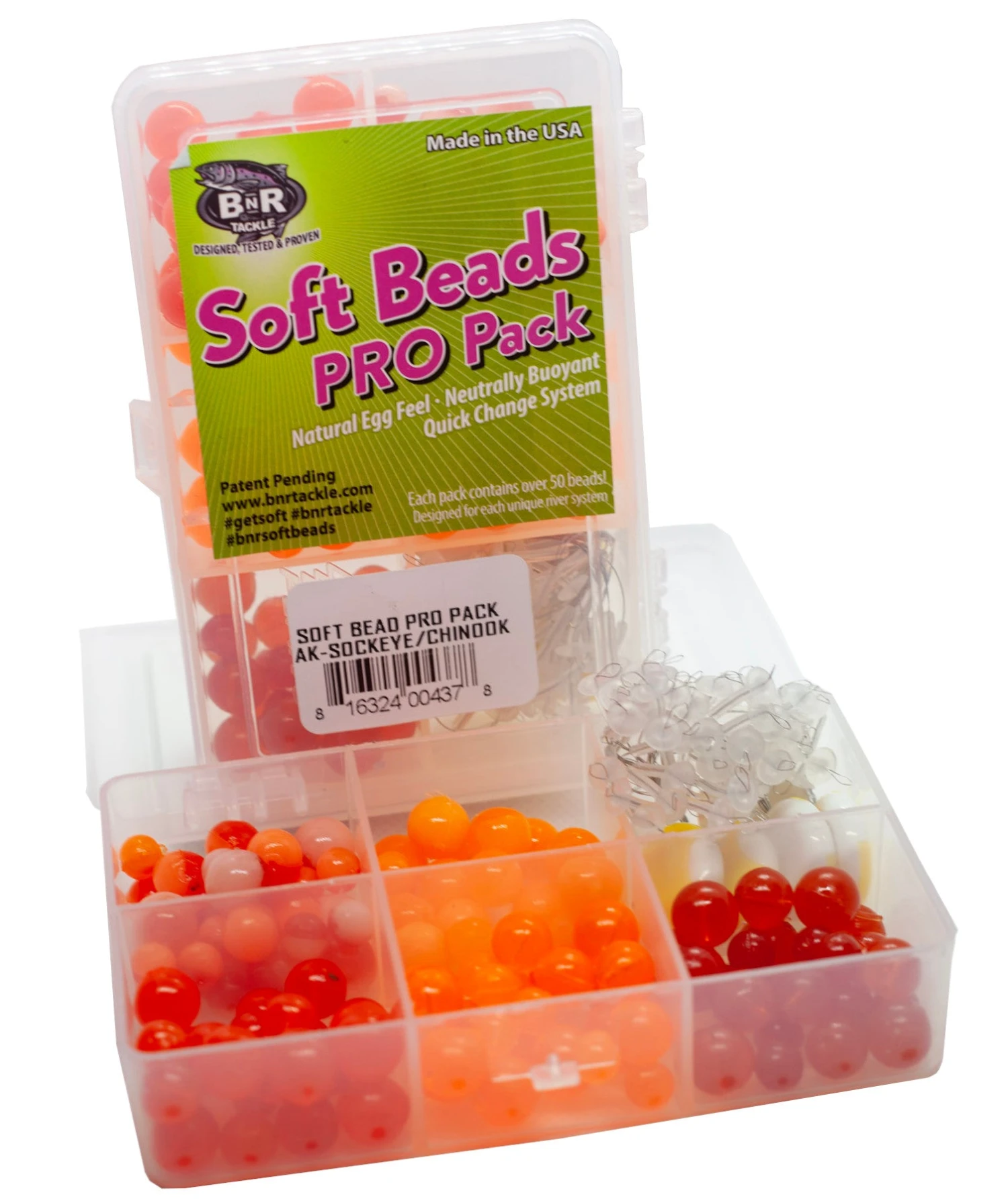 BnR Tackle Soft Bead Alaska Sockeye/Chinook Pro Pack 1 BnR Tackle Soft Bead Alaska Sockeye/Chinook Pro Pack