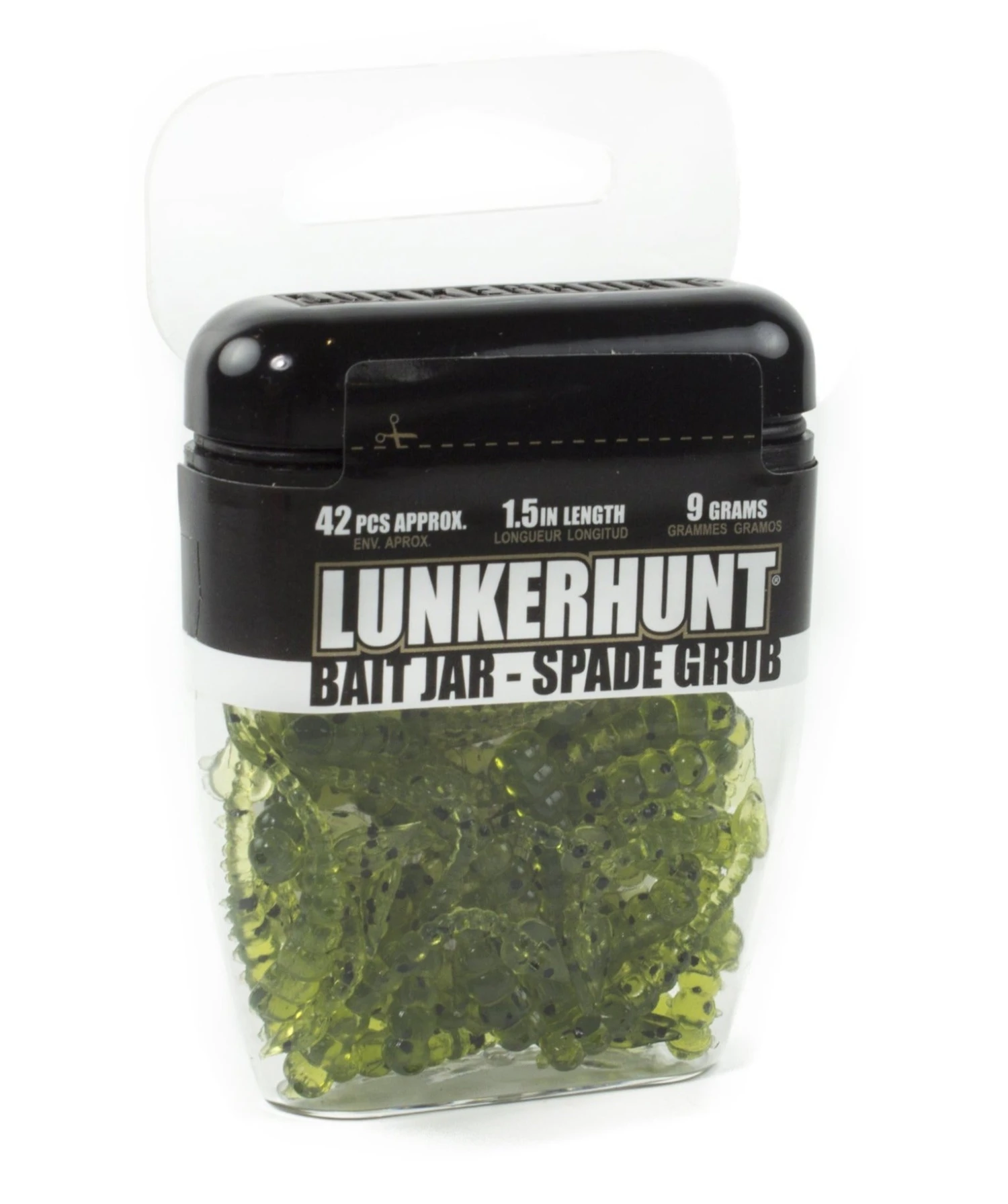 Lunkerhunt Spade Grub Bait Jar 1/3 Oz. 1 Lunkerhunt Spade Grub Bait Jar 1/3 Oz.