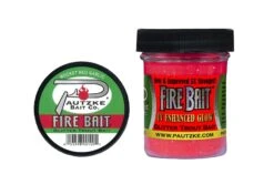 Pautzke Bait Co. Fire Bait Glitter Trout Bait 33 Pautzke Bait Co. Fire Bait Glitter Trout Bait -US Bait Reel Sales Store Fire Bait Rocket Red Garlic Jar Lid Combo scaled 1