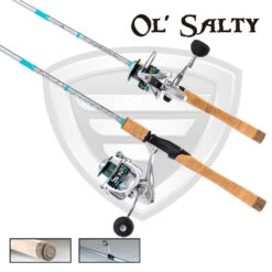 Favorite Fishing Ol' Salty Spinning Combo 15 Favorite Fishing Ol' Salty Spinning Combo -US Bait Reel Sales Store OlSaltySpinningCombo