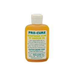 Pro-Cure Chartreuse Glow UV Baitfish Oil 2 Oz.