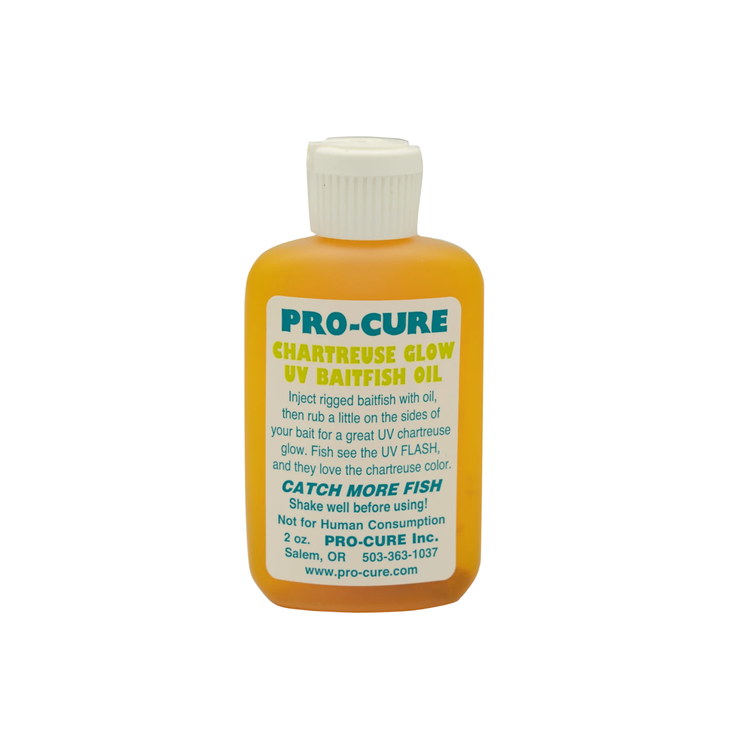 Pro-Cure Chartreuse Glow UV Baitfish Oil 2 Oz. 1 Pro-Cure Chartreuse Glow UV Baitfish Oil 2 Oz.
