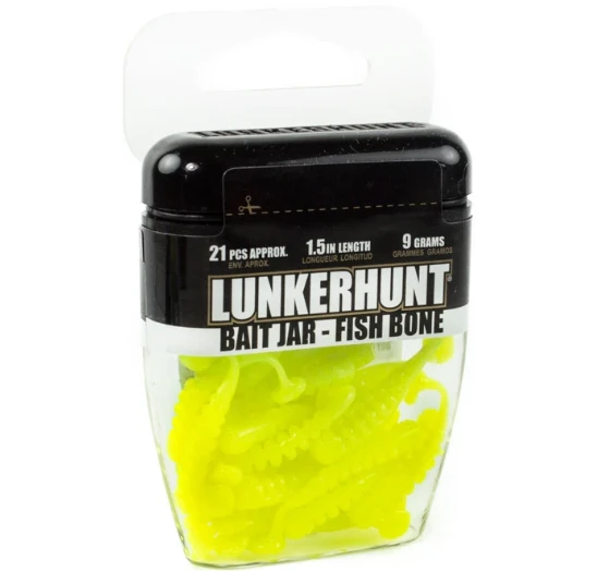 Lunkerhunt Fish Bone Bait Jar 1/3 Oz. 1 Lunkerhunt Fish Bone Bait Jar 1/3 Oz.