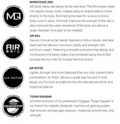 Daiwa Ballistic LT MQ Spinning Reels -US Bait Reel Sales Store ballistic mq lt 5